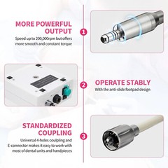 Dental Electric Motor System Clinical Micromotor / 1:5 LED Contra Angle