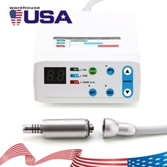 AZDENT Dental Brushless LED Electric Micro Motor 4 Holes 1:1/1:5/16:1 E-Type