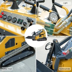 2025 Mini Skid Steer 23HP B&S Loader 3.5mph Speed For Farm EPA Petrol Engine