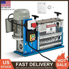 370W Electric Wire Stripping Machine Portable 0.06″-1.5″ Scrap Cable Stripper