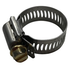 Box of 100 #12 Stainless Steel 11/16 to 1-1/4″ Worm Gear Hose Clamp 1/2 Band USA