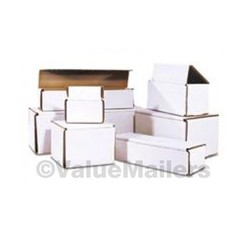 100 – 5 x 4 x 4 White Corrugated Shipping Mailer Packing Box Boxes