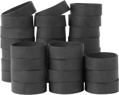 Rubber Bands Size#94 Black 35 Pieces Heavy Duty Tactical Elastic Bands Wide Stro