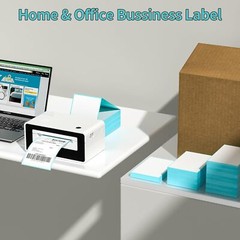 1000/Stack 4″x6″ Fanfold Direct Thermal Shipping Labels Zebra & Rollo Printers