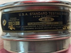 Vintage W..S. TYLER Stainless Steel Cloth 3” Test Sieves No.170