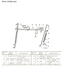 IH International Harvester CUB-144 One Row Cultivator Owner Manual & Parts List
