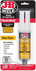 50132 Plasticweld Quick-Setting Epoxy Syringe – Translucent Yellow – 25 Ml