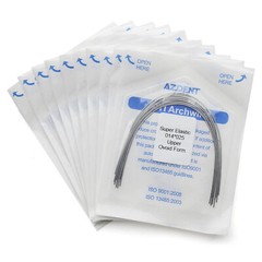 AZDENT Dental Orthodontic Super Elastic Niti Arch Wire Rectangular Ovoid Form