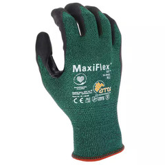 Maxiflex Cut Men’S Medium Green ANSI 2 Abrasion Resistant Nitrile-Coated Work Gl