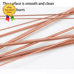 5PCS Pure Copper round Rod Length 15.7 Dia 1/8 for Grounding Gardening and Craf