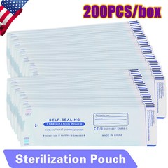 200 3.5″ x 10″ Self-ing Sterilization Pouches for Autoclave SA