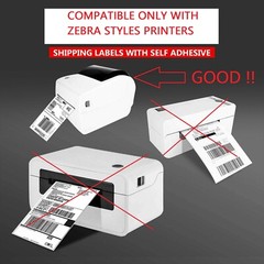 6000 4″x 6″ Fanfold Direct Thermal Shipping Labels for Zebra Style Printers UPS