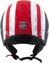 MPH9701DOT ‘Maverick’ 3/4 Open Face Stars and Stripes Motorcycle Helmet for Men