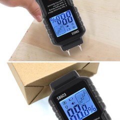 Digital LCD Wood Moisture Meter Detector Tester Wood Firewood Paper Cardboard。