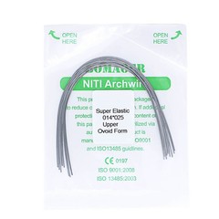 5×Dental Orthodontic Super Elastic Ni-Ti Arch Rectangular Wire Oval 14×25 Upper