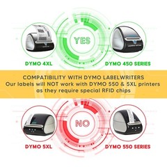 DYMO 99019 1-Part eBay PAYPAL Direct Thermal Postage Labels – (6) Rolls of 150