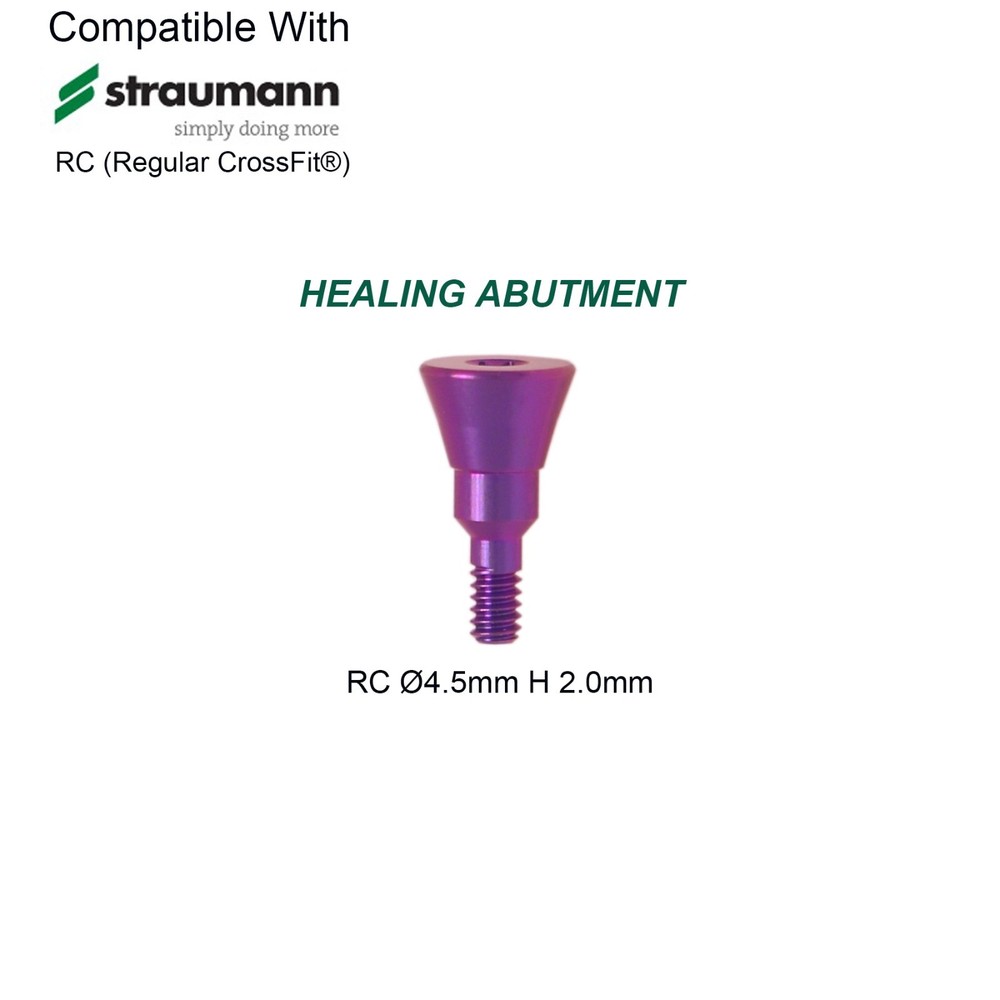 US Dental Healing Abutment Cap Fit Straumann ITI BLT/BL Implants RC NC Titanium