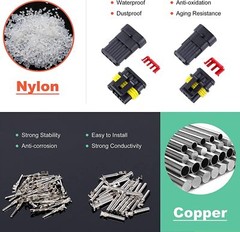 5/10 Sets Car Automotive Waterproof Electrical Wire Connector Plug 2/3/4/5/6 Pin