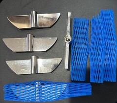 Distek Paddle Blade 3251-1050, 316 Stainless Steel, screw on,