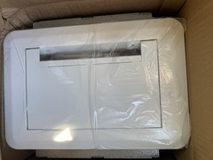 Legrand EFSB4 Evolution Series 4-Gang Rectangular Flat Screen Wall Box White