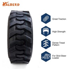 4X 12-16.5 Skid Steer Tires 12X16.5 SKS Tires 12 16.5 Heavy Duty 12PR Industrial