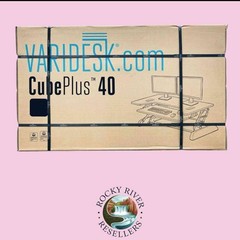 Stand-Sit Adjustable Height Desk Converter | VariDesk® Cube Plus® 40 | 49884 |