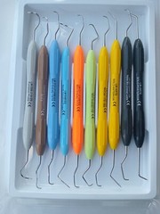 Dental Composite Filling Instruments LM Set Silicone Handle Colorful 10 Pcs