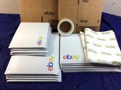 Ebay Shipping Supplies KIT Padded MAILERS Bubble Envelopes BOXES, Tissue &1-TAPE