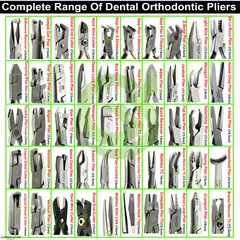 Range of Dental Pliers Orthodontic Detailing Plier Braces Archwire Bending Plier