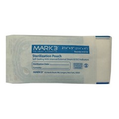 Mark3 6110 Self-Sealing Sterilization Pouches 2.25″ X 5″ 200/Bx