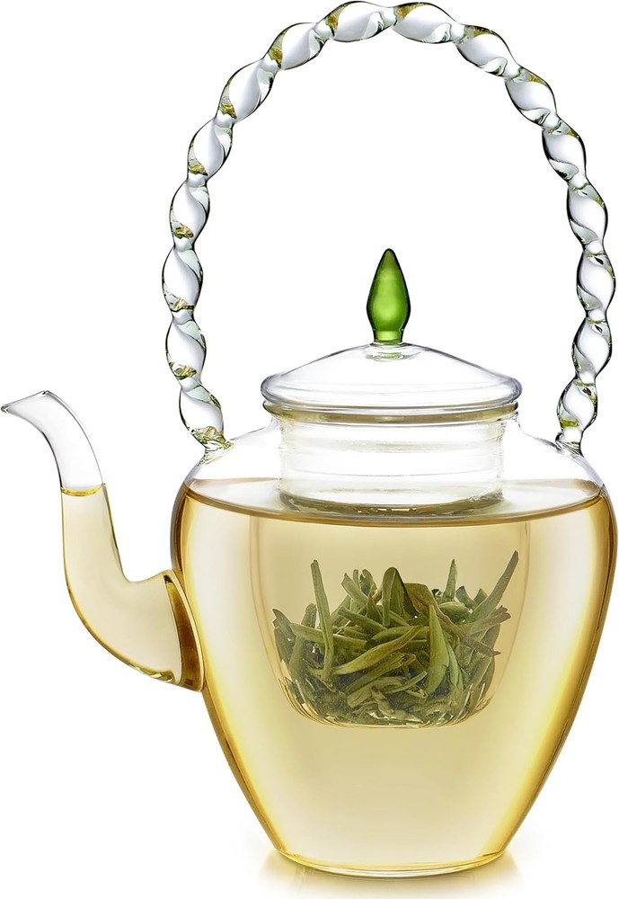 Emerald Teapot – Special Edition Elegant Petite Borosilicate Glass Teapot