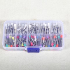 200pcs US Mixed Dental latch type prophy polishing brush flat tapered Brushes ty