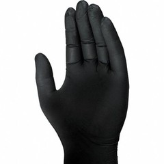 Emerald 4X Black Nitrile Disposable Gloves one case 1000 Gloves
