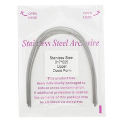 100pcs Dental Ortho Arch Wire Natural Niti Stainless S Round Rectangular Ovoid