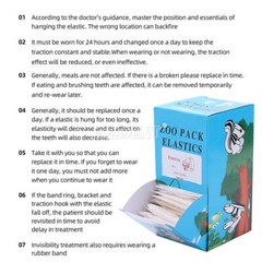 AZDENT Dental Ortho Elastics Latex Braces Orthodontic Rubber Bands 5000Pcs/box