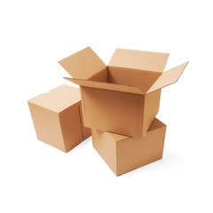 200 9x7x4 Kraft Brown Corrugated Shipping Boxes 32 ECT Single-Wall New