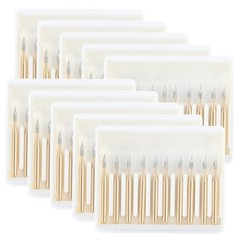 AZDENT 10 Pcs Dental Carbide Trimming & Finishing Burs FG/7406/7408/7901/7902