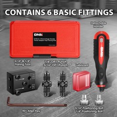 Carbon Steel Brake Flaring Tool Single Double Bubble Flares 3/16in & 1/4in Tube