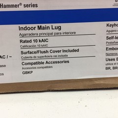 Eaton BRP30L200 Indoor Main Lug Loadcenter 200A 30SP 60C 1PH 3W 120/240V