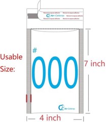 500 #000 4×8 Poly Bubble Padded Envelopes Mailers Shipping Bags AirnDefense