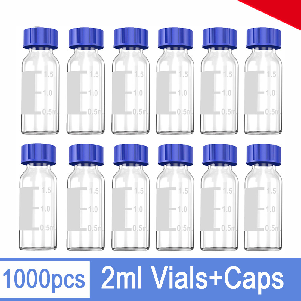 2ml Clear Glass Vials, 9-425 Thread, Type 1 Borosilicate, High Clarity, for Lab