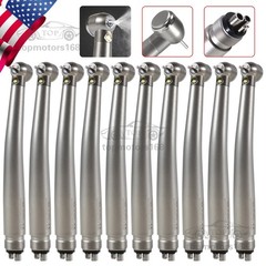 10 PACKS Dental High Speed E generator LED Handpiece Air Turbine 4Hole