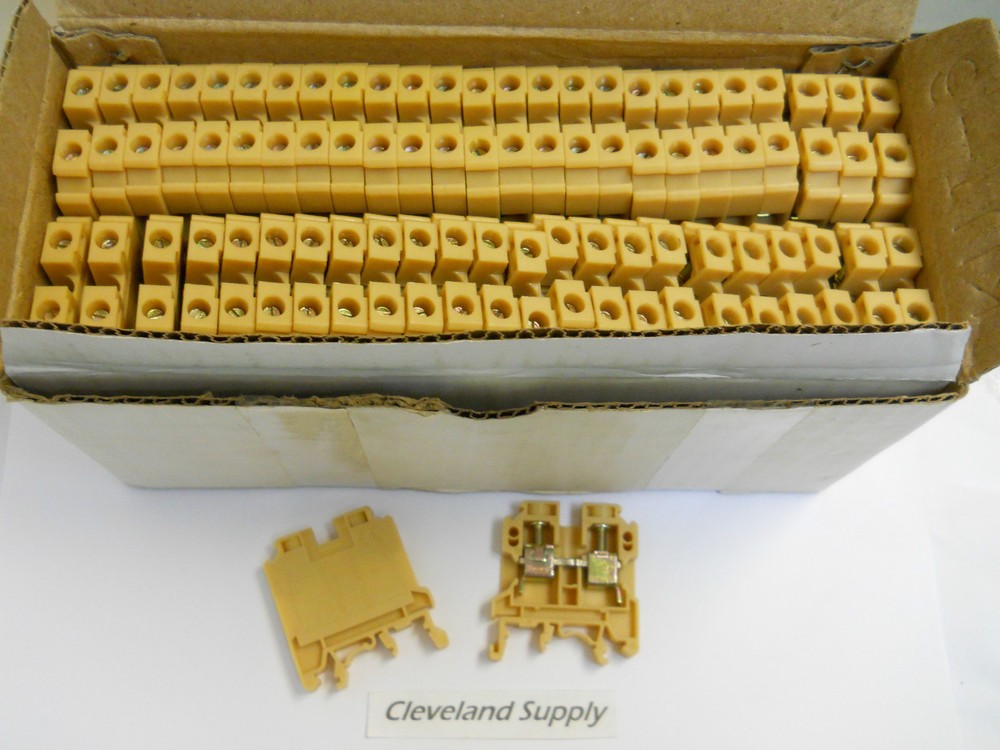 ADVANCE CONTROLS 140012 TERMINAL BLOCKS TYPE KUT6 50A NEW BOX OF 100PCS