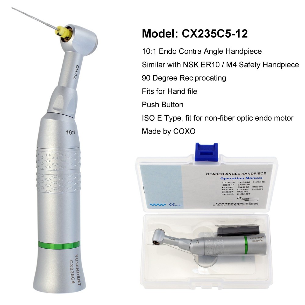 Dental M4 Reciprocating Endodontic Handpiece 6:1 10:1 16:1 Endo Contra Angle NSK