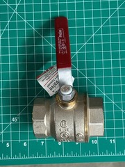 NOS Proline 107-007NL 1-1/2″ FIP x 1-1/2″ Brass FIP Ball Valve Full Port Lever