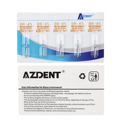 100 Types AZDENT Dental FG Diamond Burs Friction Grip for High Speed Handpiece