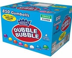 850 1″ DOUBLE BUBBLE GUMBALLS Candy Gum Vending ASSORTED 8Flavr dubble 24mm BULK