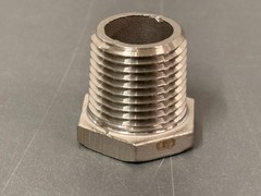 (6) Hex Reducing Bushings, 1/2″ x 1/4″ 304 SS, Class 150 Male NPT x FNPT # 1LTC9
