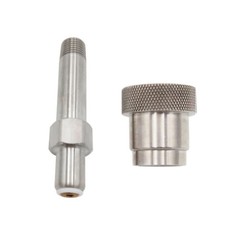 SCBA Firefighting SS-CGA 347 Kit 1/4 Inch MNPT Hand Tight Nut & 3 Inch Nipple