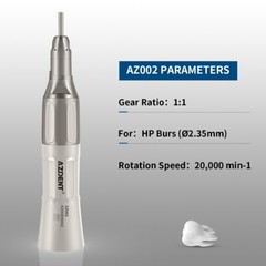 AZDENT Dental Slow Low Speed Handpiece Straight Contra Angle Air Motor 4/2Holes
